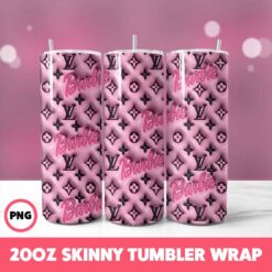 Barbie 11 Tumbler Wrap, 20oz Skinny Tumbler Wrap