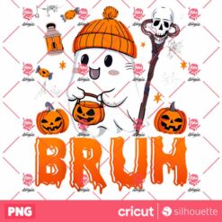 Bruh Ghost Halloween Ghost Trick Or Treat Candy Kids PNG