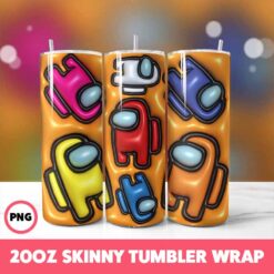 Cartoons 1 Tumbler Wrap, 20oz Skinny Tumbler Wrap