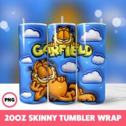 Cartoons 14 Tumbler Wrap, 20oz Skinny Tumbler Wrap