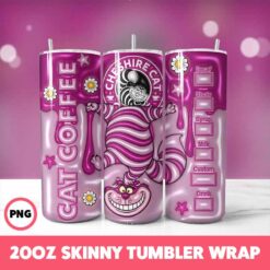 Cartoons 16 Tumbler Wrap, 20oz Skinny Tumbler Wrap