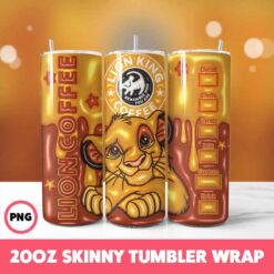 Cartoons 17 Tumbler Wrap, 20oz Skinny Tumbler Wrap