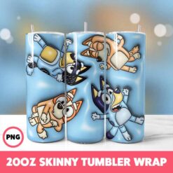 Cartoons 21 Tumbler Wrap, 20oz Skinny Tumbler Wrap