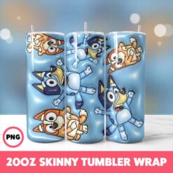 Cartoons 25 Tumbler Wrap, 20oz Skinny Tumbler Wrap