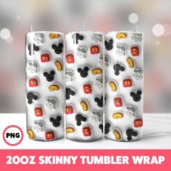 Cartoons 4 Tumbler Wrap, 20oz Skinny Tumbler Wrap