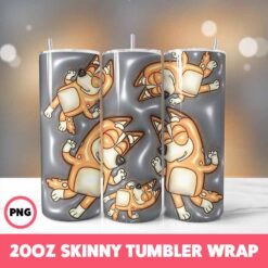 Cartoons 5 Tumbler Wrap, 20oz Skinny Tumbler Wrap