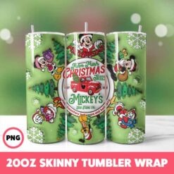 Cartoons Christmas 13 Tumbler Wrap, 20oz Skinny Tumbler Wrap