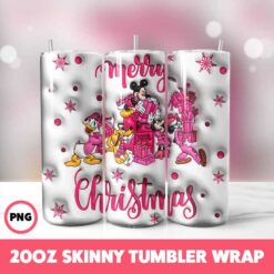 Cartoons Christmas 57 Tumbler Wrap, 20oz Skinny Tumbler Wrap