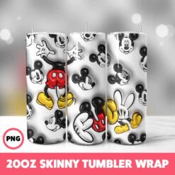 Cartoons Christmas 58 Tumbler Wrap, 20oz Skinny Tumbler Wrap