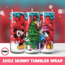 Cartoons Christmas 83 Tumbler Wrap, 20oz Skinny Tumbler Wrap