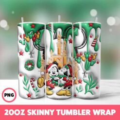 Cartoons Christmas 87 Tumbler Wrap, 20oz Skinny Tumbler Wrap