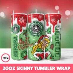 Cartoons Christmas 95 Tumbler Wrap, 20oz Skinny Tumbler Wrap