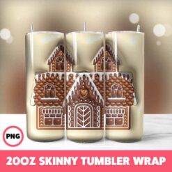 Christmas 107 Tumbler Wrap, 20oz Skinny Tumbler Wrap