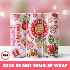 Christmas 115 Tumbler Wrap, 20oz Skinny Tumbler Wrap