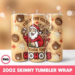 Christmas 121 Tumbler Wrap, 20oz Skinny Tumbler Wrap