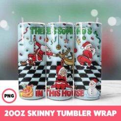 Christmas 2 Tumbler Wrap, 20oz Skinny Tumbler Wrap