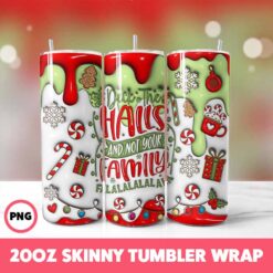 Christmas 40 Tumbler Wrap, 20oz Skinny Tumbler Wrap