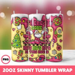 Christmas 57 Tumbler Wrap, 20oz Skinny Tumbler Wrap