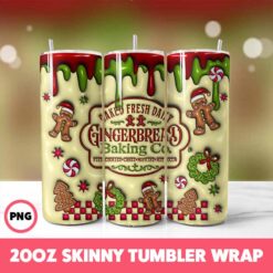 Christmas 65 Tumbler Wrap, 20oz Skinny Tumbler Wrap