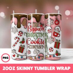 Christmas 75 Tumbler Wrap, 20oz Skinny Tumbler Wrap