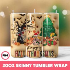 Christmas 82 Tumbler Wrap, 20oz Skinny Tumbler Wrap