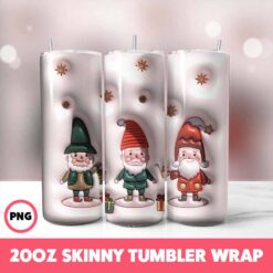 Christmas 96 Tumbler Wrap, 20oz Skinny Tumbler Wrap