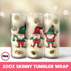 Christmas 99 Tumbler Wrap, 20oz Skinny Tumbler Wrap