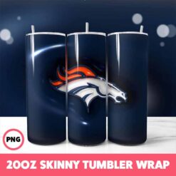 Denver Broncos NFL Tumbler Wrap, Sports 31 Tumbler Wrap, 20oz Skinny Tumbler Wrap