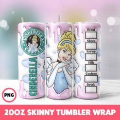 Fairy Tales 25 Tumbler Wrap, 20oz Skinny Tumbler Wrap