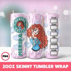 Fairy Tales 36 Tumbler Wrap, 20oz Skinny Tumbler Wrap