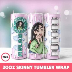 Fairy Tales 39 Tumbler Wrap, 20oz Skinny Tumbler Wrap