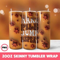 Fall 9 Tumbler Wrap, 20oz Skinny Tumbler Wrap