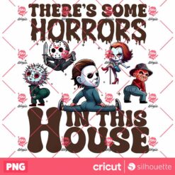 Funny Cartoon Halloween PNG, Theres Some Horrors In This House PNG