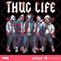 Halloween PNG, Thug Life Gangster Horror Character PNG