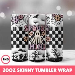 Halloween Spooky Season 165 Tumbler Wrap, 20oz Skinny Tumbler Wrap