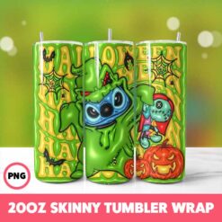 Halloween Spooky Season 180 Tumbler Wrap, 20oz Skinny Tumbler Wrap