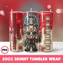 Halloween Spooky Season 251 Tumbler Wrap, 20oz Skinny Tumbler Wrap