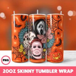 Halloween Spooky Season 260 Tumbler Wrap, 20oz Skinny Tumbler Wrap