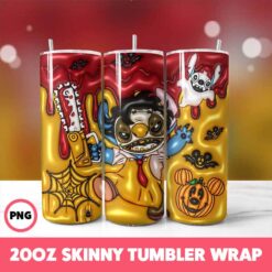 Halloween Spooky Season 3 Tumbler Wrap, 20oz Skinny Tumbler Wrap