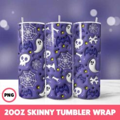 Halloween Spooky Season 305 Tumbler Wrap, 20oz Skinny Tumbler Wrap