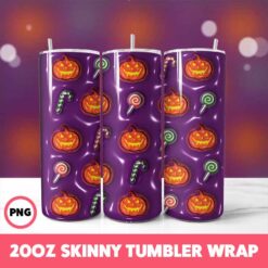 Halloween Spooky Season 321 Tumbler Wrap, 20oz Skinny Tumbler Wrap