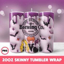 Halloween Spooky Season 53 Tumbler Wrap, 20oz Skinny Tumbler Wrap