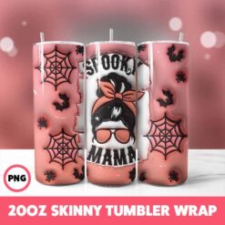 Halloween Spooky Season 94 Tumbler Wrap, 20oz Skinny Tumbler Wrap