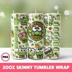 Hello Kitty 3 Tumbler Wrap, 20oz Skinny Tumbler Wrap