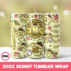 Hello Kitty 4 Tumbler Wrap, 20oz Skinny Tumbler Wrap