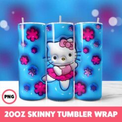 Hello Kitty 6 Tumbler Wrap, 20oz Skinny Tumbler Wrap