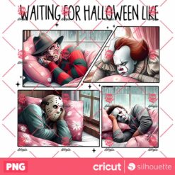 Horror Characters Halloween PNG, Waiting For Halloween Like Killers PNG, Scary Movie Halloween PNG