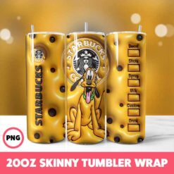 Mickey Mouse 1 Tumbler Wrap, 20oz Skinny Tumbler Wrap