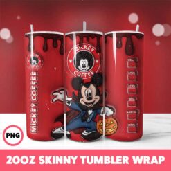 Mickey Mouse 19 Tumbler Wrap, 20oz Skinny Tumbler Wrap