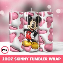 Mickey Mouse 30 Tumbler Wrap, 20oz Skinny Tumbler Wrap